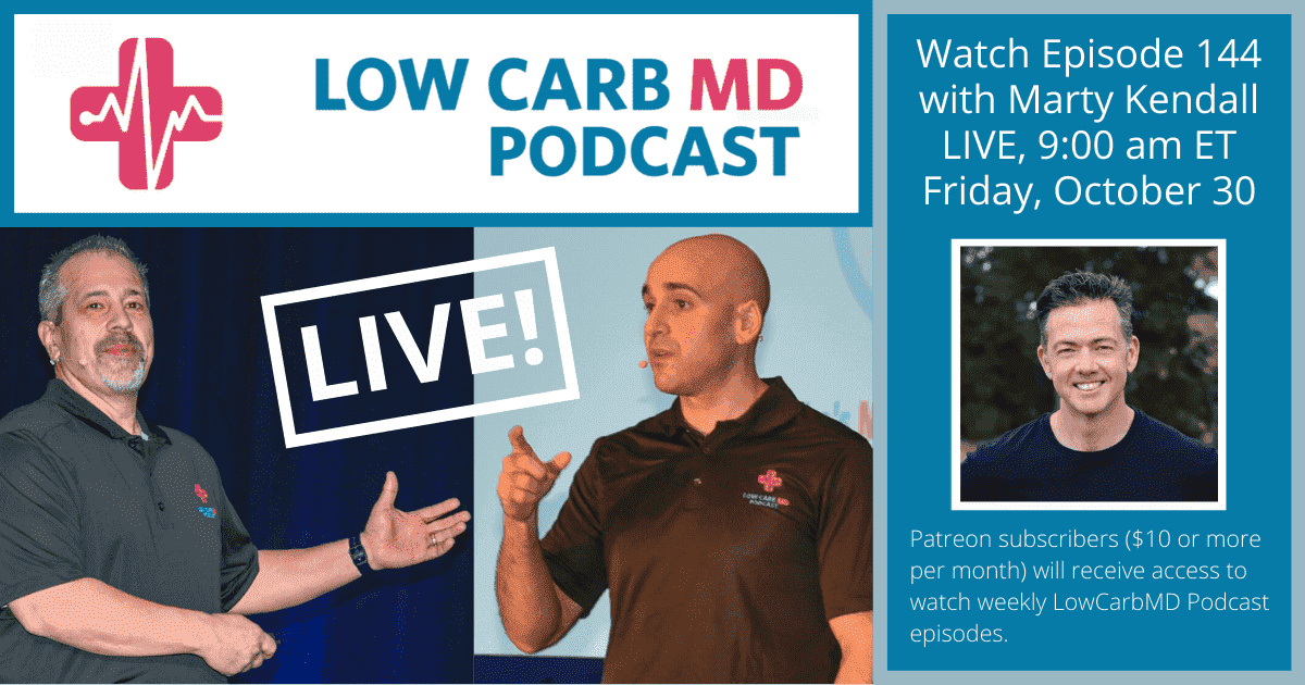 LowCarbMD Podcast Available for Livestream, Beginning Friday, October 30 at 9:00 am ET